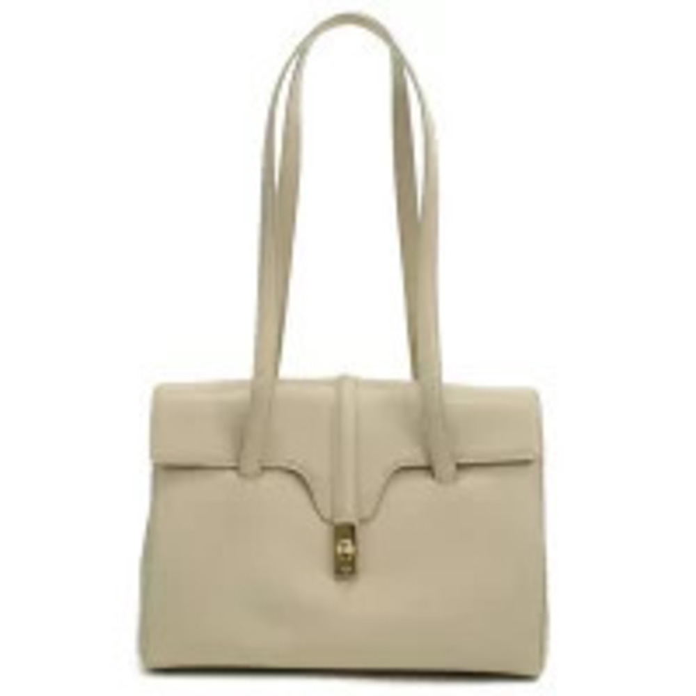 Celine Shoulder Bag Italy TRENCH Beige Cream Crossbody